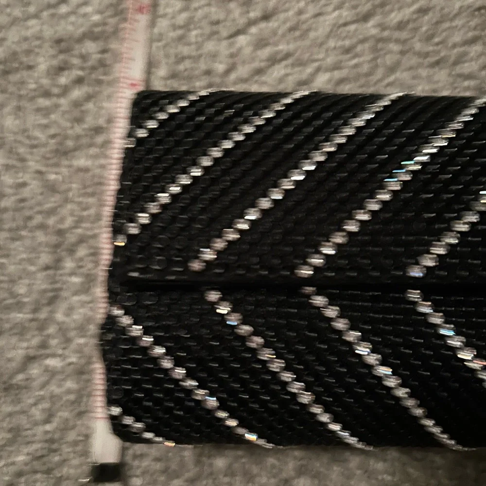 Whiting & Davis stunning black w crystal evening purse - Picture 9 of 9